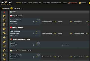 Página principal de apuestas deportivas en bet O bet