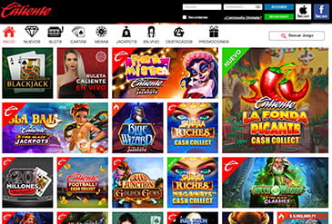 La oferta de juegos de casino en Caliente Panamá
