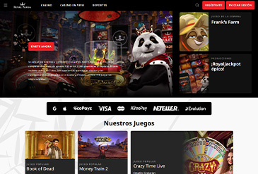 Página principal del catálogo de juegos de Royal Panda