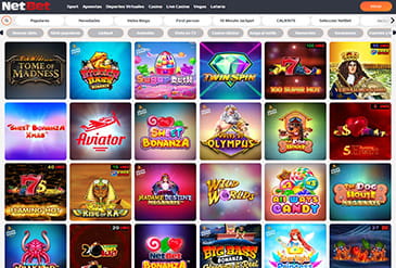 La oferta de slots en NetBet