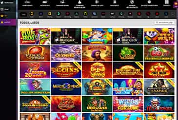 Página de slots sitio web PlayAmo