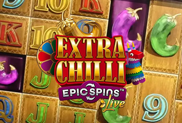 Portada del Extra Chilli Live disponible en casinos online de México.