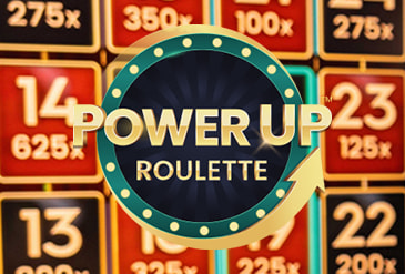 Portada del Power Up Roulette disponible en casinos online de México.