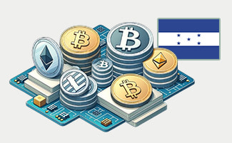 Mejores casinos online con criptomonedas de Honduras junto a su bandera.