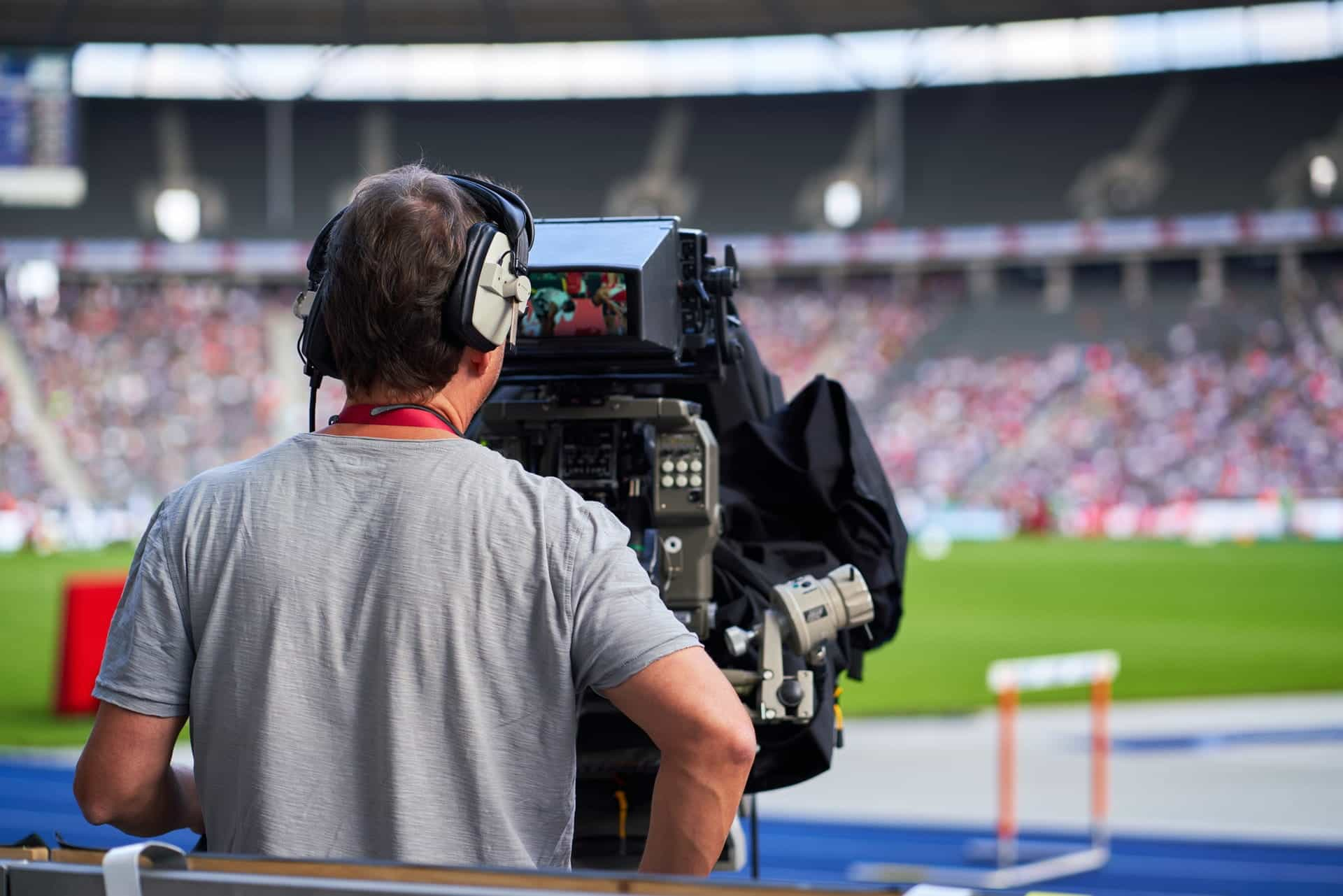 Retransmisión en directo de un evento deportivo.