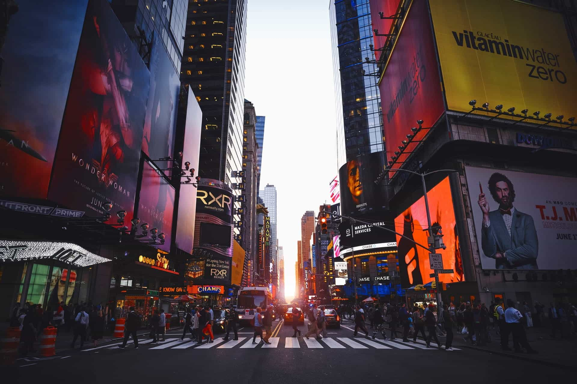 Times Square en la ciudad de Nueva York.