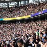 Público durante un partido de fútbol.