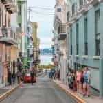 Una calle en San Juan, Puerto Rico.