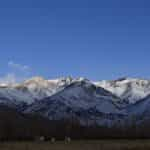 Montañas nevadas en Uspallata, Mendoza.