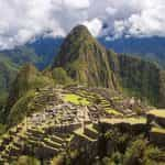 Ciudad sagrada de Machu Pichu en Perú.