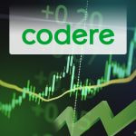 Gráfico de finanzas y logo de Codere.