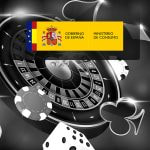 Juegos de casino e imagen corporativa del Ministerio de Consumo, España.