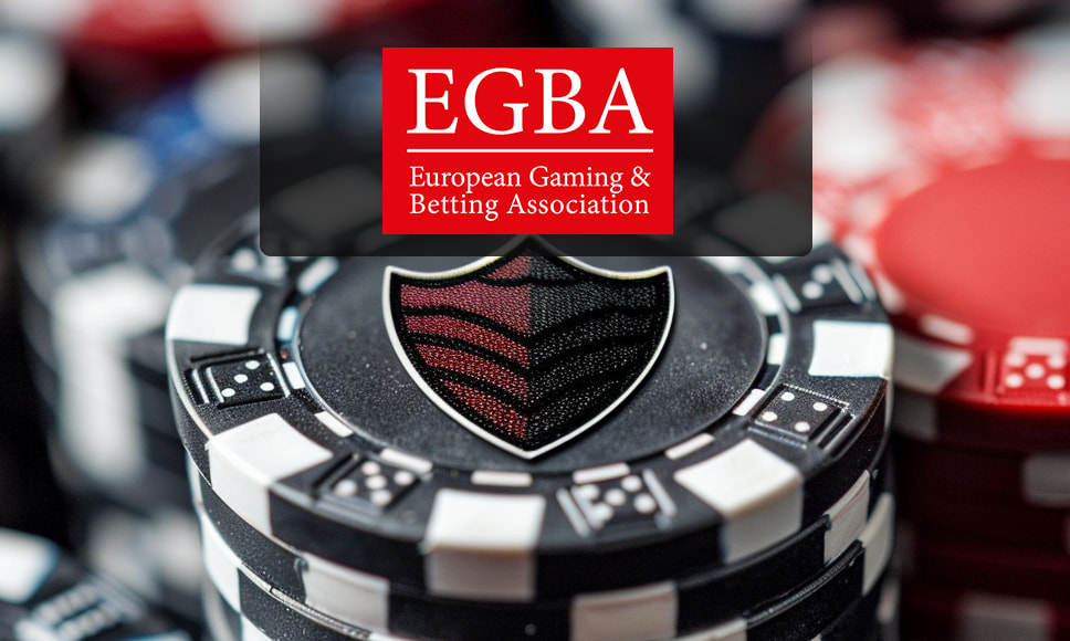 Logo de EGBA y ficha de ruleta.