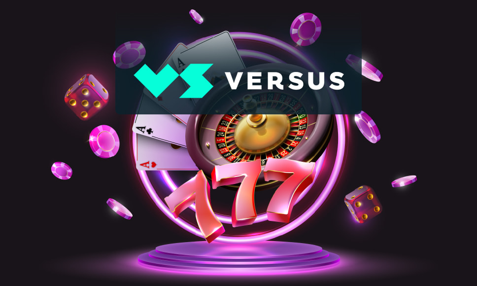 Juegos de casino y logo de VERSUS.