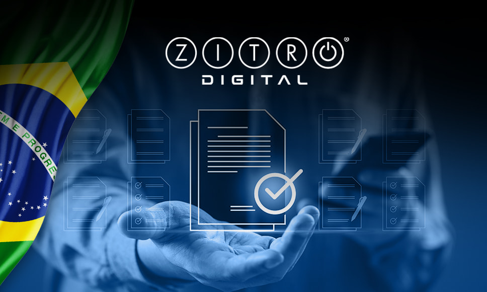 Logo de Zitro Digital con un certificado digital.